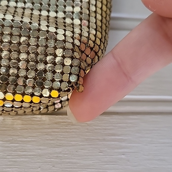 Vintage Gold Mesh Whiting and Davis Purse - Picture 3 of 13